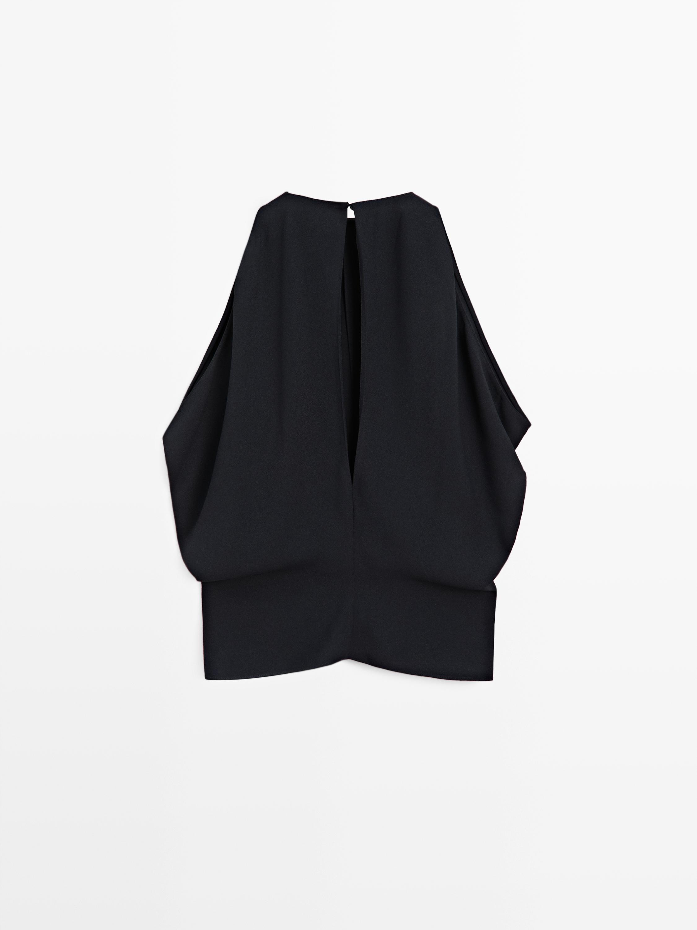 Top with draped detail and low-cut back - STUDIO